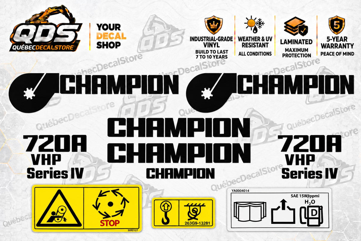 Motor Grader Decal Kits