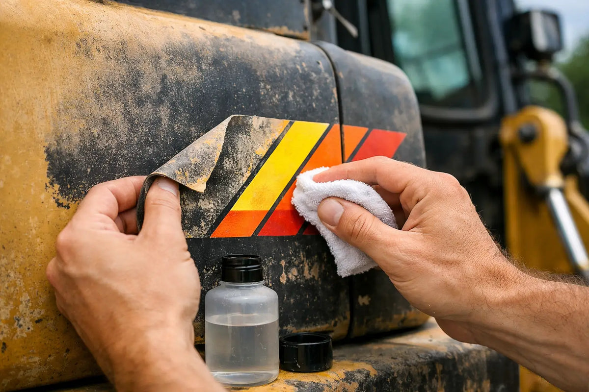 Como restaurar corretamente decalques de máquinas desbotados