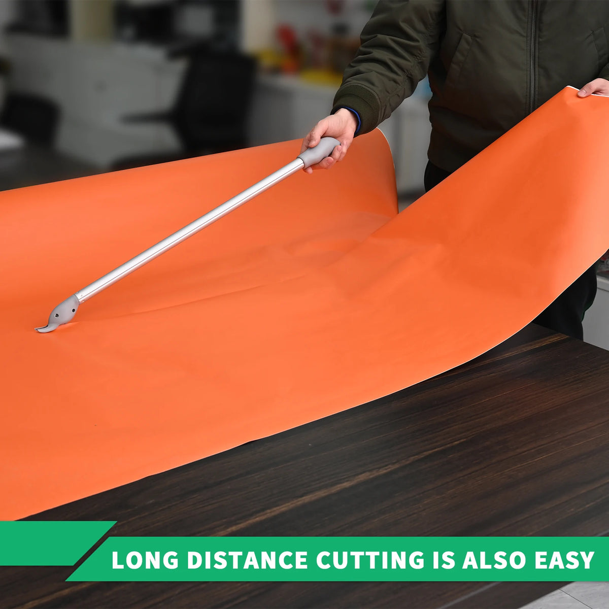 FOSHIO 74 cm Long-Handle Vinyl & Liner Cutter