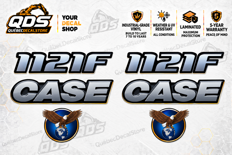Case 1121F Wheel Loader Decal Kit