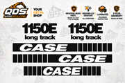 Case 1150E Dozer Decal Kit – pictured decorative markings by QuébecDecalStore