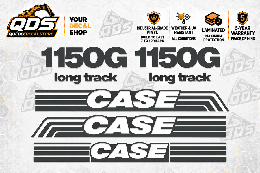 Case 1150G Dozer Decal Kit