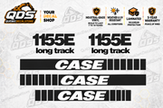 Case 1155E Dozer Decal Kit – pictured decorative markings by QuébecDecalStore