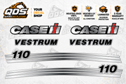 Case IH Vestrum 110 Tractor Decal Kit – pictured decorative markings by QuébecDecalStore
