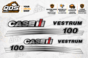 Case IH Vestrum 100 Tractor Decal Kit – pictured decorative markings by QuébecDecalStore