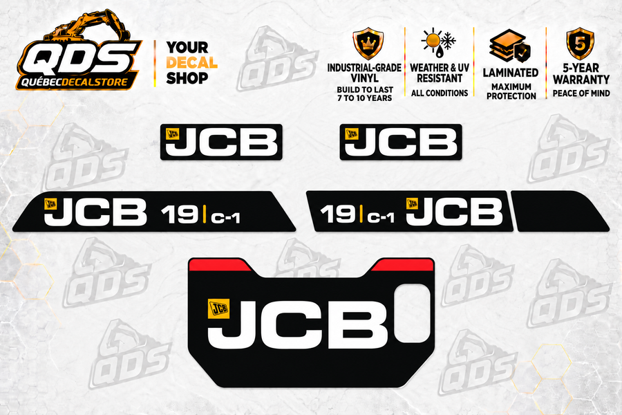 JCB 19C-1 Mini Excavator Decal Kit