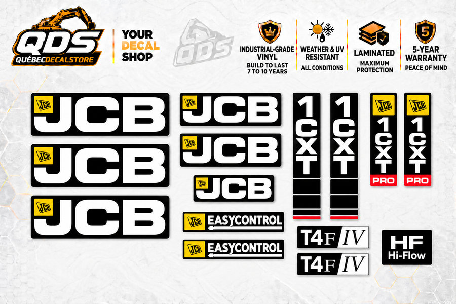 JCB 1CXT Pro Backhoe Loader Decal Kit