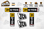 JCB 215E replacement decal set — QuébecDecalStore