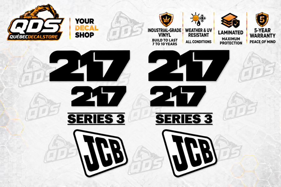 JCB 217 Backhoe Decal Kit