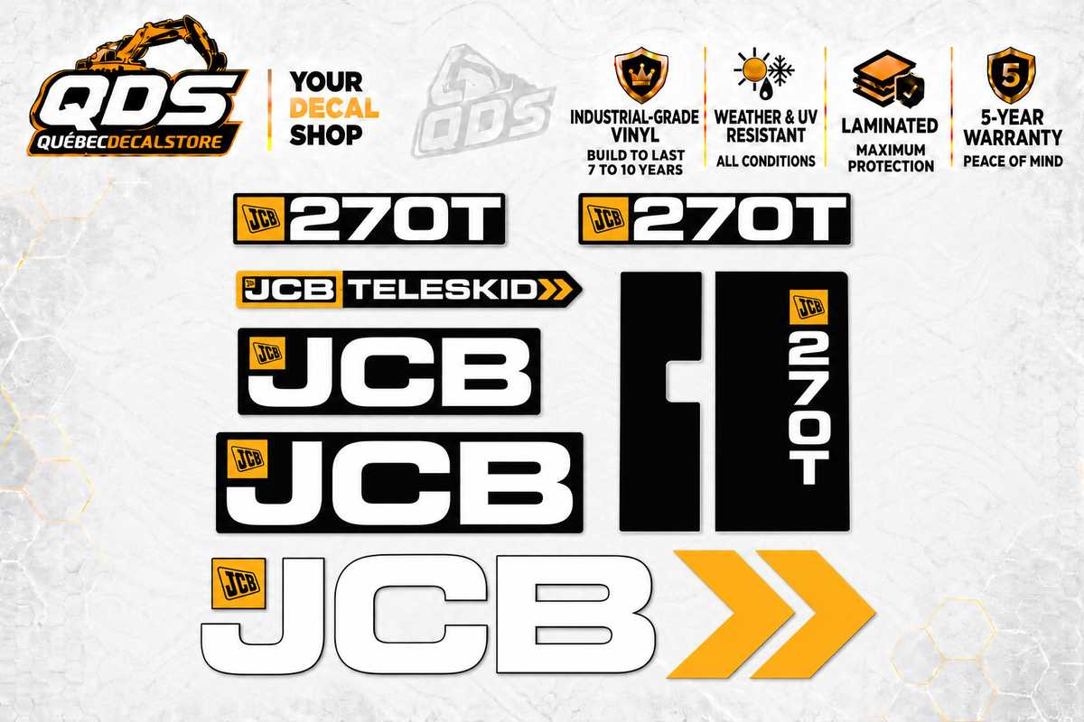 JCB 270T Track Loader Decal Kit