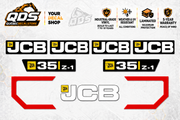 JCB 35Z-1 Mini Excavator Decal Kit