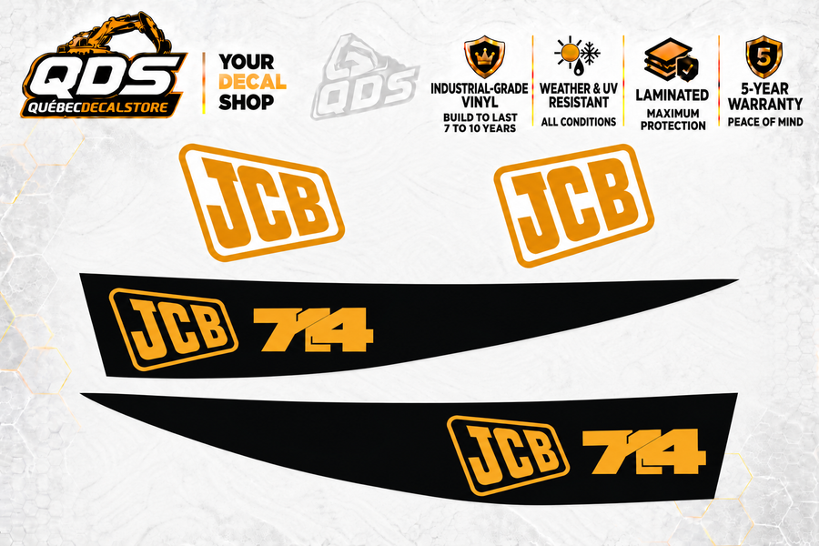 JCB 714 Articulated Dump Truck Decal Kit