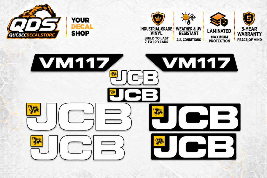 JCB VM117 Roller Decal Kit