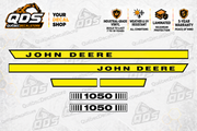 John Deere 1050 Tractor Hood Decal Kit | Aftermarket