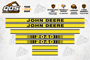 John Deere 2040 Tractor Hood Decal Kit | Aftermarket