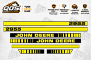 John Deere 2955 Tractor Hood Decal Kit | Aftermarket