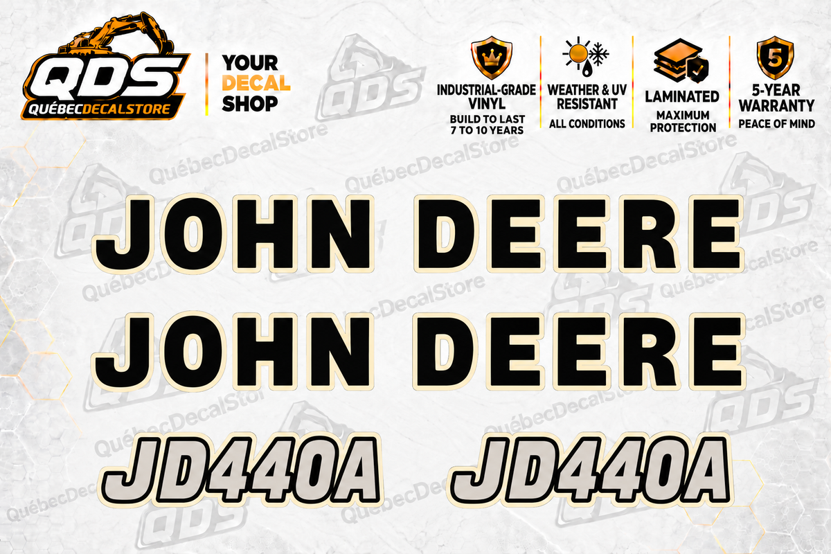 John Deere 440A Skidder Identification Decal Kit