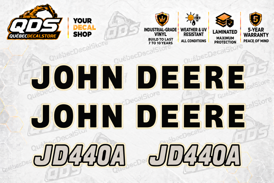 John Deere 440A Skidder Identification Decal Kit