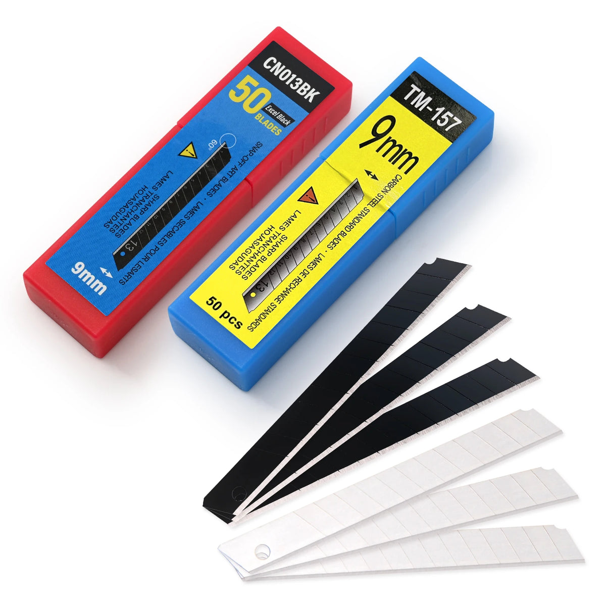 FOSHIO 9 mm Snap-Off Blades – 30° / 60° – 50 / 100 Pack