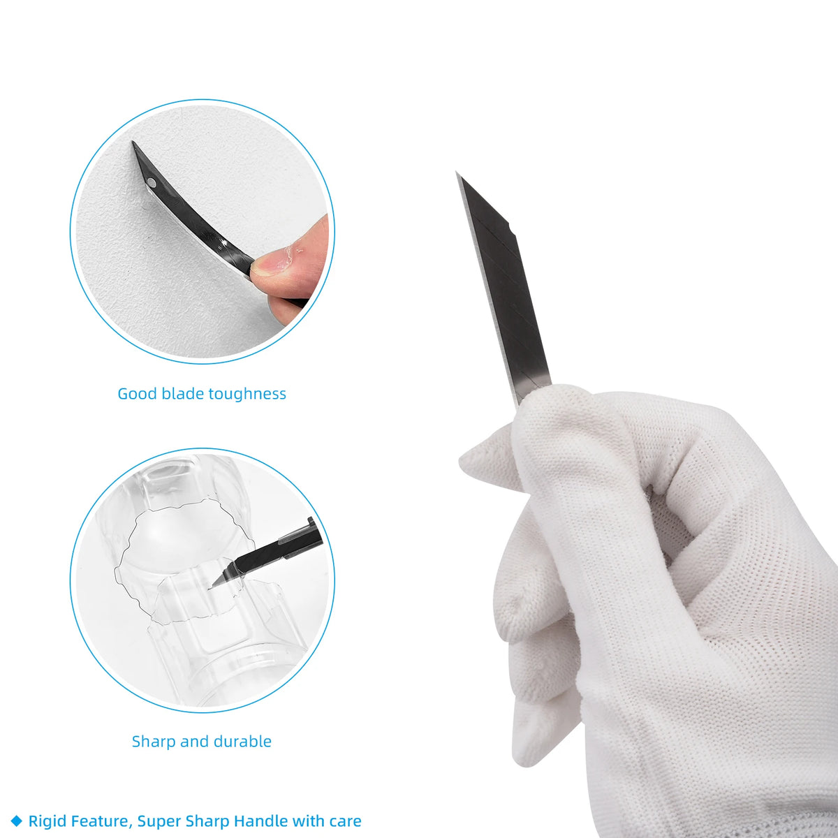 FOSHIO 9 mm Snap-Off Blades – 30° / 60° – 50 / 100 Pack