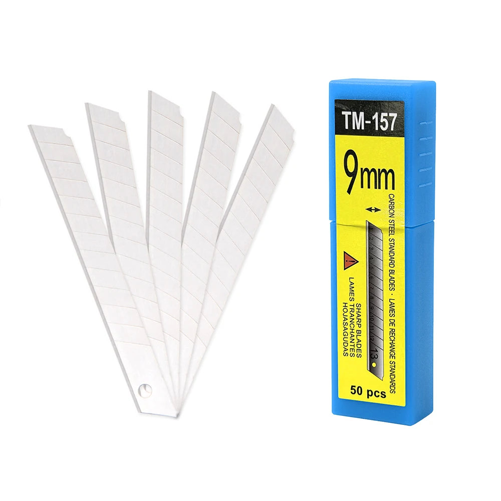 FOSHIO 9 mm Snap-Off Blades – 30° / 60° – 50 / 100 Pack