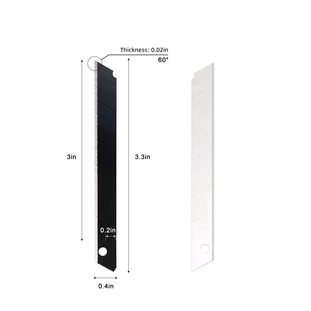 FOSHIO 9 mm Snap-Off Blades – 30° / 60° – 50 / 100 Pack