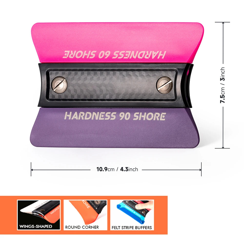 FOSHIO Magnetic TPU Squeegee Kit – 4.3 × 3 in