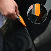 FOSHIO Double-Layer Felt-Edge Squeegees – 4 Pack