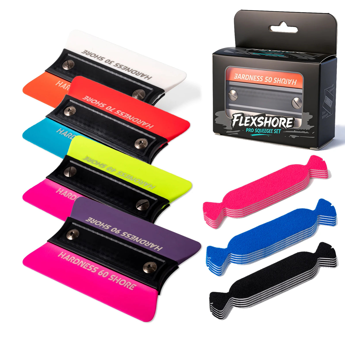 FOSHIO Magnetic TPU Squeegee Kit – 4.3 × 3 in