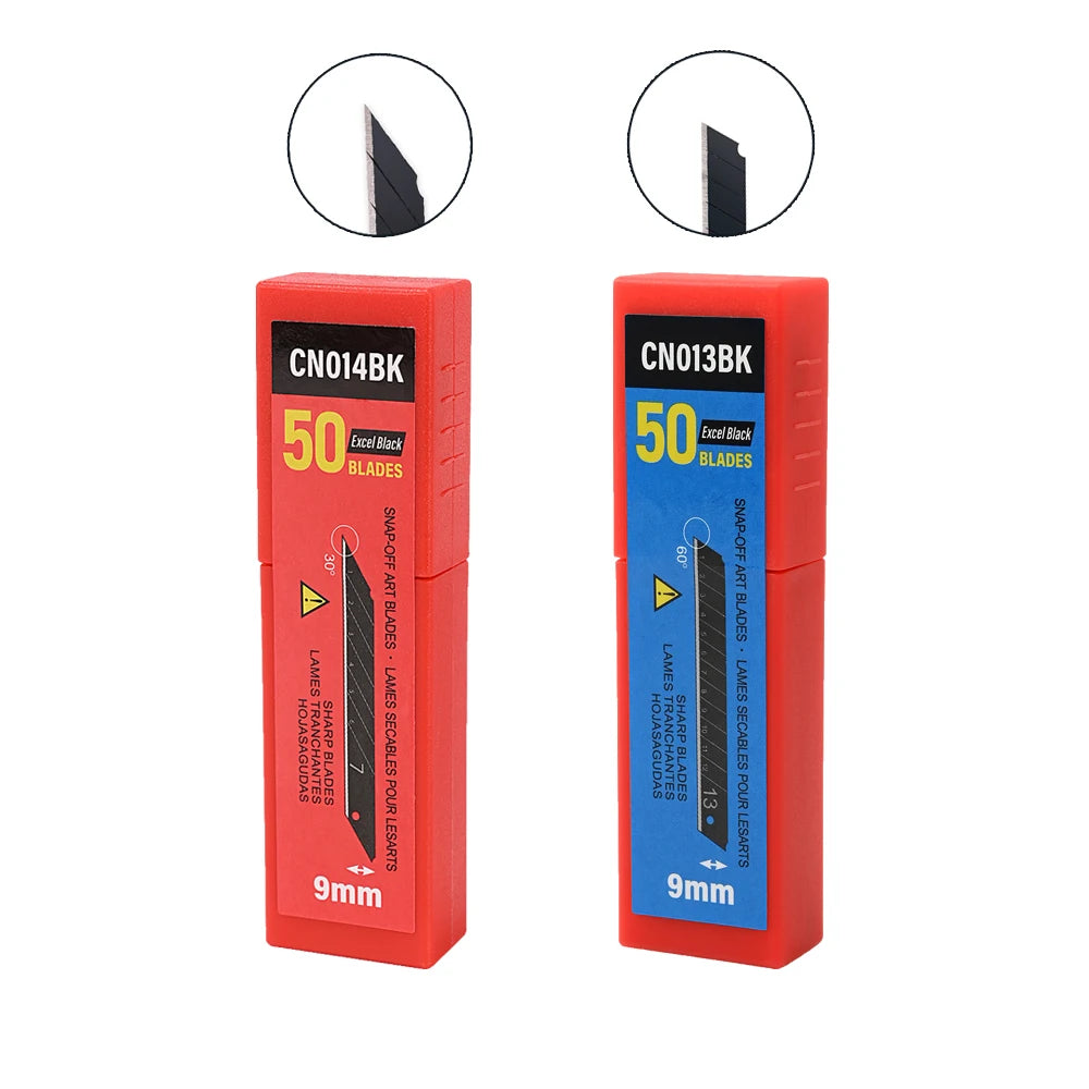 FOSHIO 9 mm Snap-Off Blades – 30° / 60° – 50 / 100 Pack