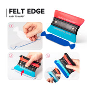 FOSHIO Dual-Side Magnetic Squeegee Kit – 4 Handles