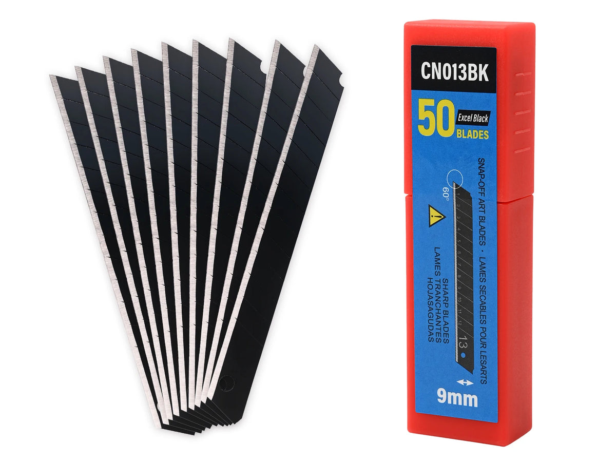 FOSHIO 9 mm Snap-Off Blades – 30° / 60° – 50 / 100 Pack
