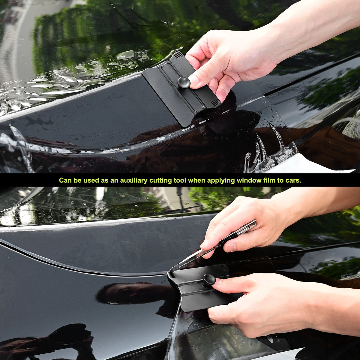 FOSHIO Pro Wrap 2-in-1 Squeegees – 3.7 in – 2 Pack
