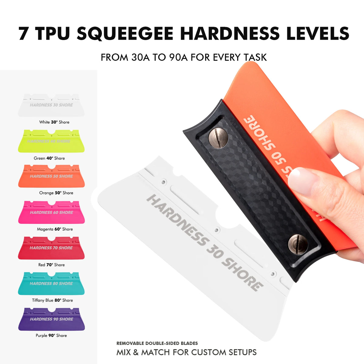 FOSHIO Magnetic TPU Squeegee Kit – 4.3 × 3 in