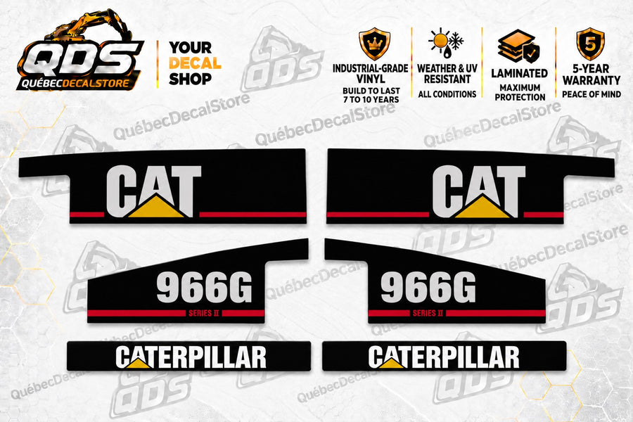 طقم ملصقات بديل للودر بعجلات Caterpillar 966G