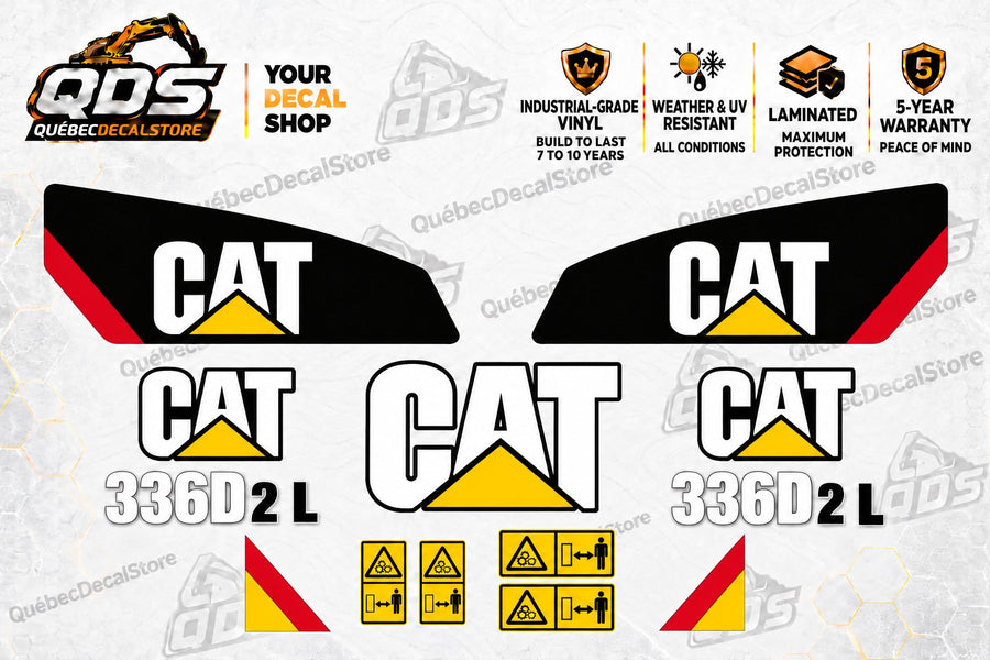 طقم ملصقات بديل لحفارة CAT 336D2L