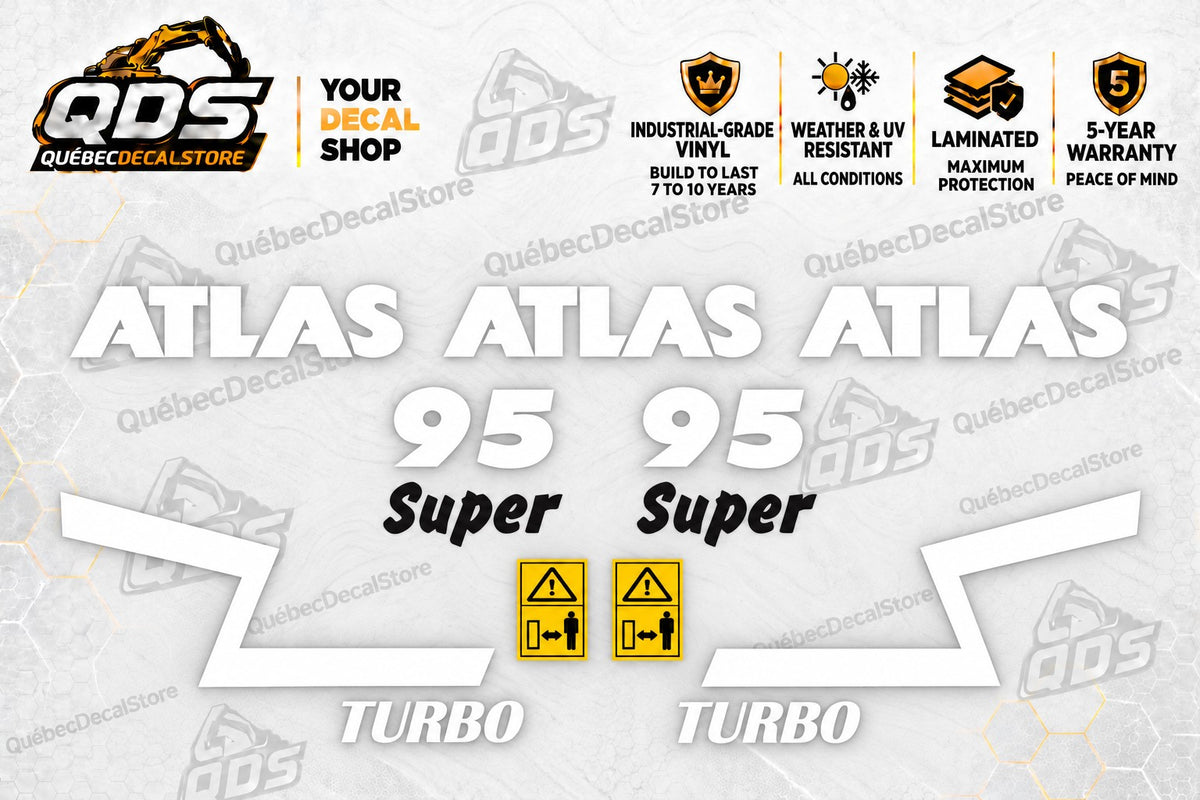 Atlas AR95 Super Turbo Wheel Loader Decal Kit