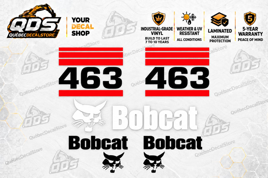 طقم ملصقات بديلة لطراز Bobcat 463