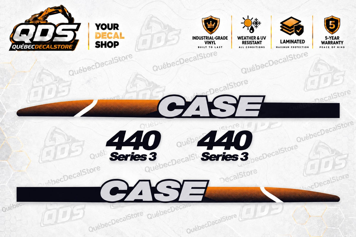Kit de calcomanías para minicargadora CASE 440 Series 3