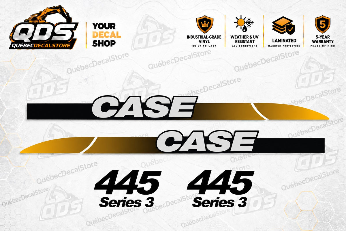 Zestaw naklejek CASE 445 Series 3 – ładowarka