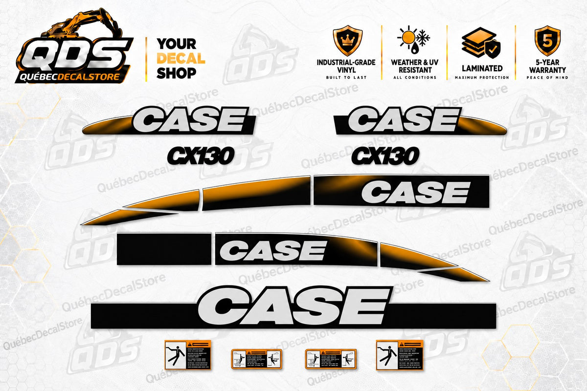 Kit de adesivos para escavadeira CASE CX130