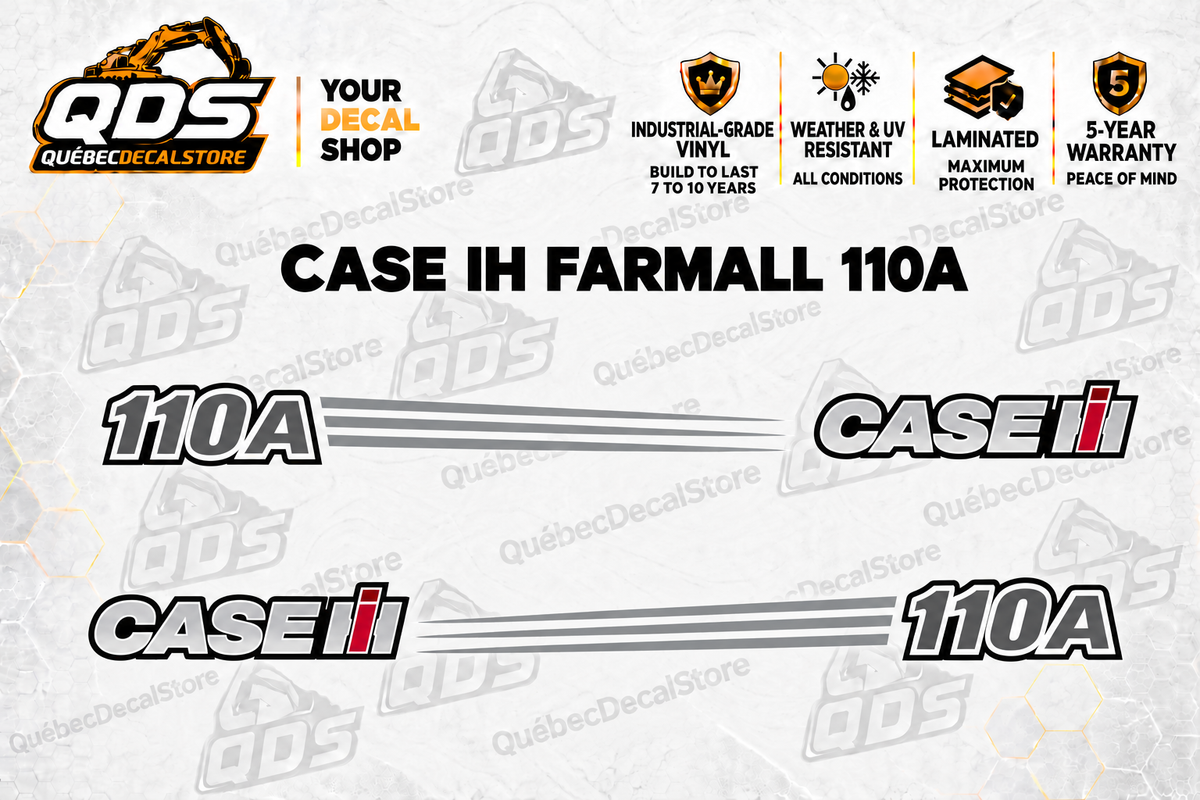 Case IH Farmall 110A Tractor Decal Kit | QDS