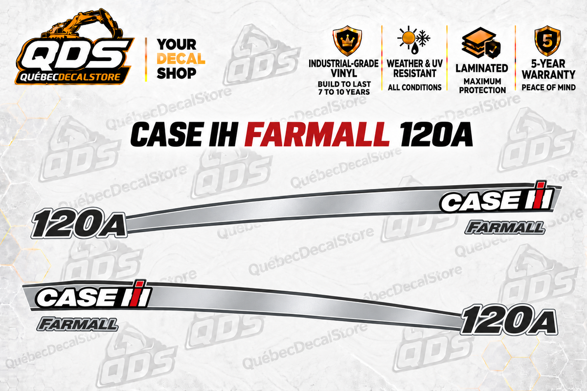Case IH Farmall 120A Tractor Decal Kit | QDS