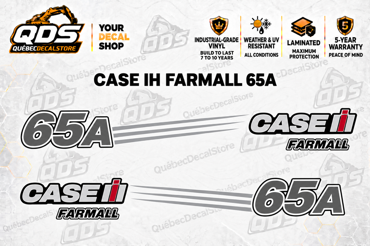 Case IH Farmall 65A Tractor Decal Kit | QDS