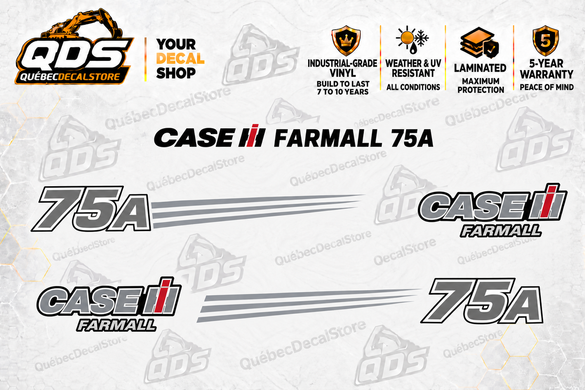 Case IH Farmall 75A Tractor Decal Kit | QDS
