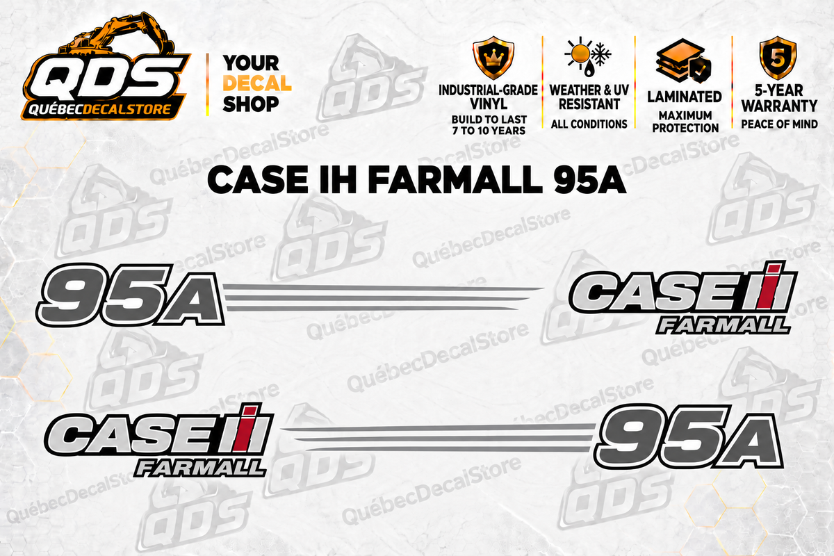 Case IH Farmall 95A Tractor Decal Kit | QDS