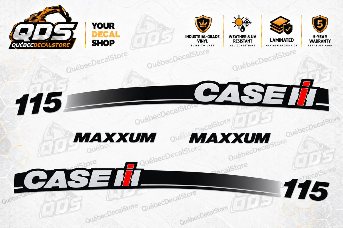 Stickerset voor CASE IH Maxxum 115 tractor