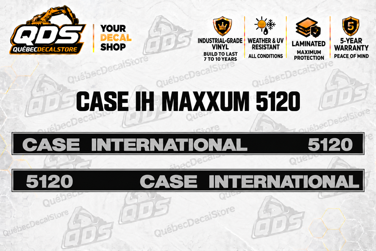Kit de décalques pour tracteur Case IH Maxxum 5120 | QDS
