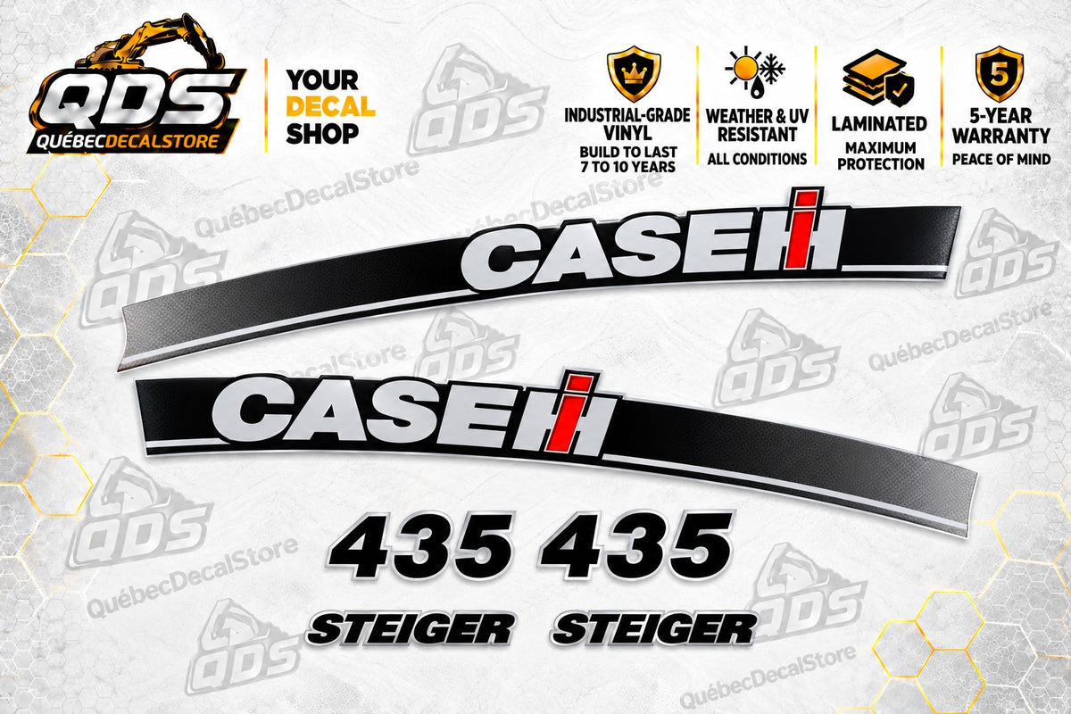 Case IH Steiger 435 Tractor Decal Kit – Hood Stripes & Logos