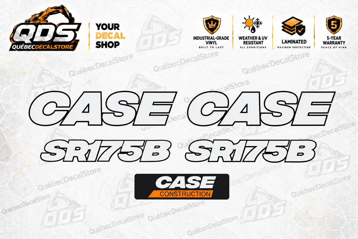 Kit de adesivos para minicarregadeira CASE SR175B